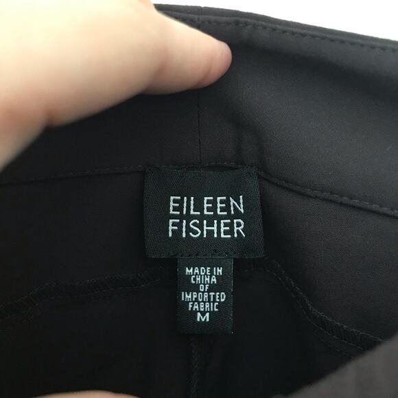 Eileen Fisher Brown Wide Leg Stretch Career Pants - Picture 6 of 6